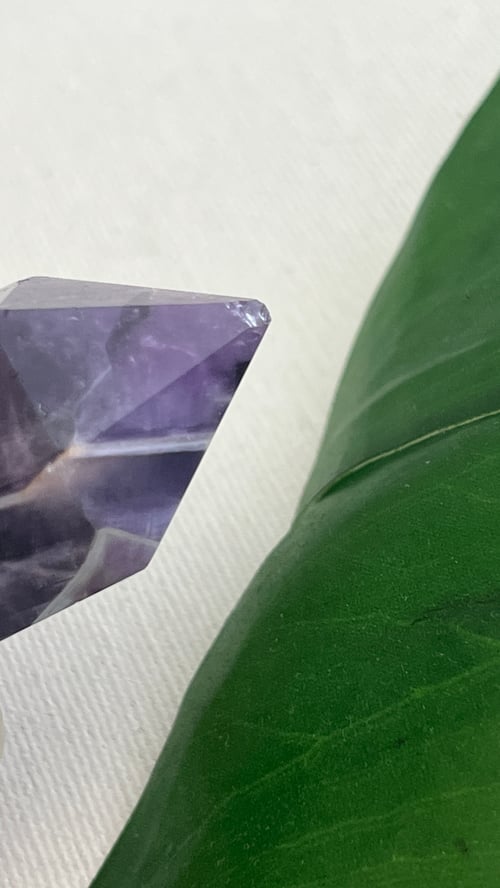 Image of NEFER ATUM II • Amethyst Nefertiti Necklace