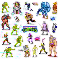 Image 1 of Teenage Mutant Ninja Turtles Arcade Sticker/Magnet Sets (23 Pieces)