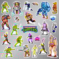 Image 2 of Teenage Mutant Ninja Turtles Arcade Sticker/Magnet Sets (23 Pieces)