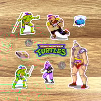 Image 3 of Teenage Mutant Ninja Turtles Arcade Sticker/Magnet Sets (23 Pieces)