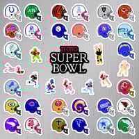Image 2 of Tecmo Super Bowl NES Sticker/Magnet Sets (38 Pieces) 