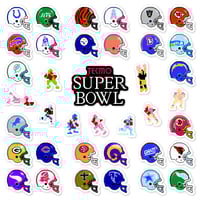 Image 1 of Tecmo Super Bowl NES Sticker/Magnet Sets (38 Pieces) 