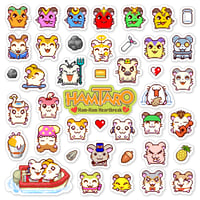 Image 1 of Hamtaro: Ham-Ham Heartbreak Sticker/Magnet Sets (42 Pieces) 