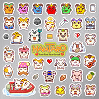 Image 2 of Hamtaro: Ham-Ham Heartbreak Sticker/Magnet Sets (42 Pieces) 