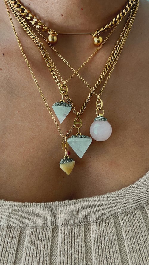 Image of KEM GEMS • Crystal Pendant Necklace