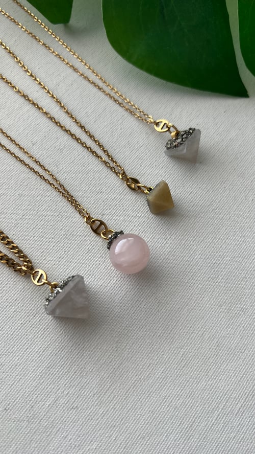 Image of KEM GEMS • Crystal Pendant Necklace