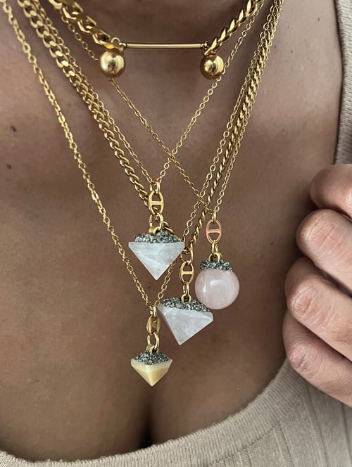 Image of KEM GEMS • Crystal Pendant Necklace