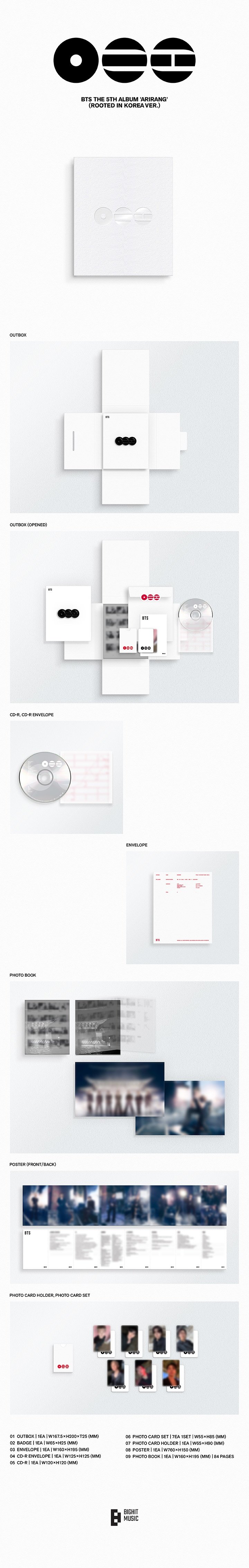 Image of BTS ‘ARIRANG’ Standard Ver. - Giveway winner order SET