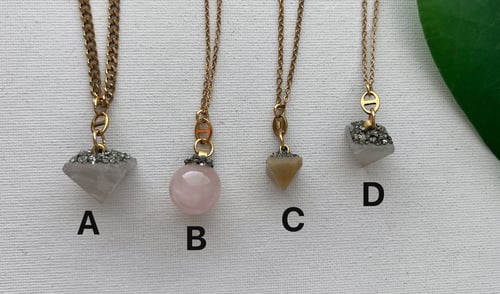 Image of KEM GEMS • Crystal Pendant Necklace