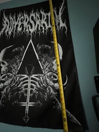 Image 4 of ADVERSARIAL "All Idols Fall Before the Hammer" USED FLAG