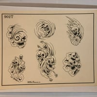 Image 1 of 1987 Spaulding & Roger’s production flash Ted Naydan 11x14 skulls