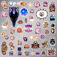 Image 2 of Kirby's Adventure Sticker/Magnet Sets (43 Pieces)