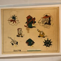 Image 1 of 1976 Spaulding & Roger’s hand colored production sheet last hit 11x14