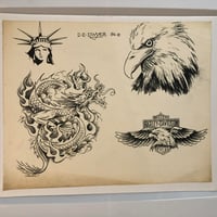 Image 1 of 1986 Dennis Dwyers dragon eagle sheet 11x14