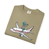 Image 8 of Alien Pilot Airplane T-Shirt // Area 51 Custom T-shirt