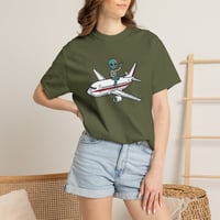 Image 11 of Alien Pilot Airplane T-Shirt // Area 51 Custom T-shirt