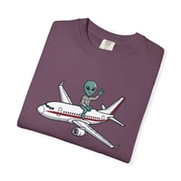 Image 15 of Alien Pilot Airplane T-Shirt // Area 51 Custom T-shirt