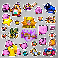 Image 2 of Kirby Super Star: Dyna Blade Sticker/Magnet Sets (23 Pieces) 
