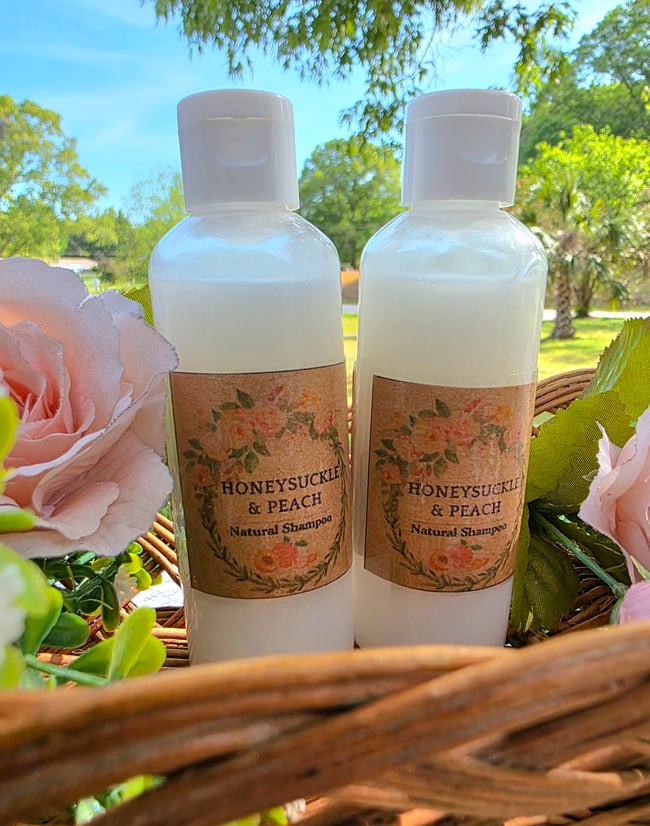 Honeysuckle Peach Natural Shampoo 3.5 oz