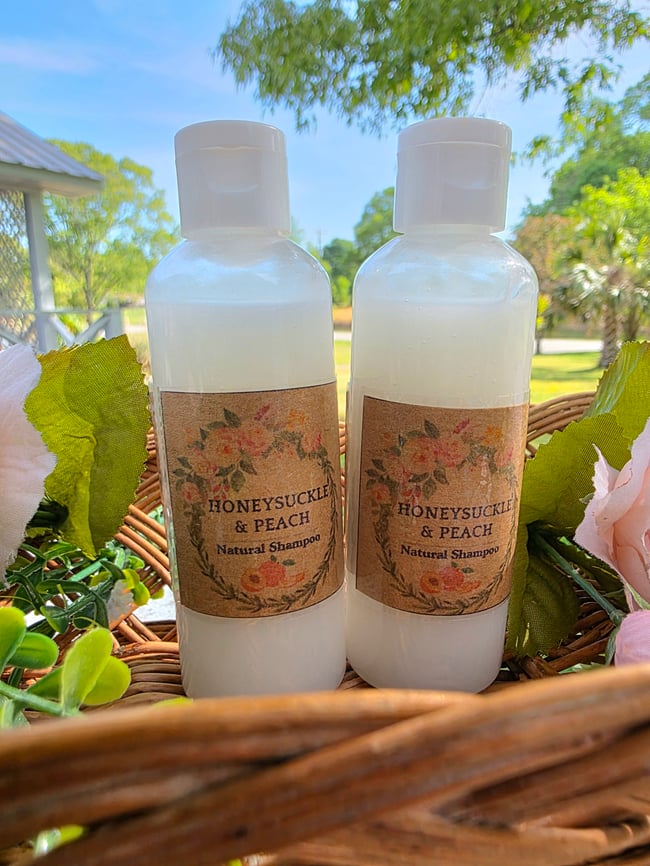 Honeysuckle Peach Natural Shampoo 3.5 oz