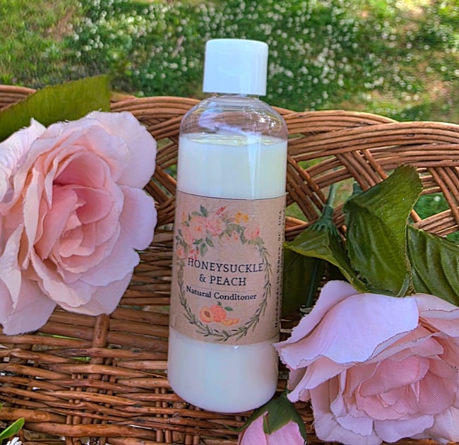 Honeysuckle Peach Natural Hair Conditioner 3.5 oz
