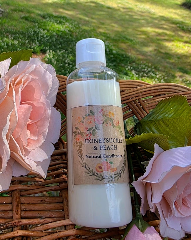 Honeysuckle Peach Natural Hair Conditioner 3.5 oz