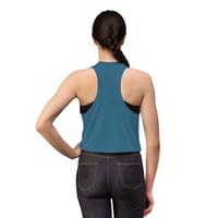 Image 13 of Alien Pilot Crop Top — Cute UFO Alien Riding Airplane Graphic Tank