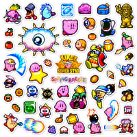 Image 1 of Kirby Super Star: Spring Breeze Sticker/Magnet Sets (50 Pieces)