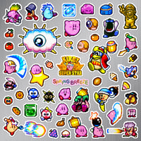Image 2 of Kirby Super Star: Spring Breeze Sticker/Magnet Sets (50 Pieces)