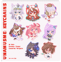 Image 1 of UMAMUSUME KEYCHAINS