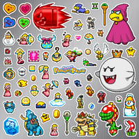 Image 2 of Super Princess Peach Sticker/Magnet Sets (64 Pieces)