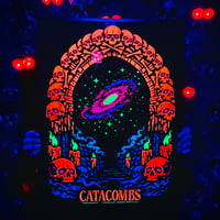 Image 1 of Catacombs Flocked Blacklight Poster