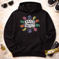 Image 1 of KENNY STRONG! BLACK Hooded Sweatshirt (ADULT & YOUTH)