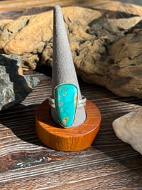 Image 1 of Turquoise Chunk ring size 9