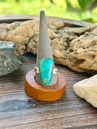 Image 2 of Turquoise Chunk ring size 9