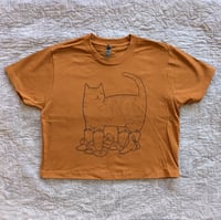 Image 1 of Catboy Ladies Boxy Tees - Clay
