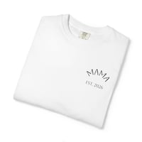 Image 5 of T-Shirt — Minimal 'Mama Est. 2026' Chest Logo