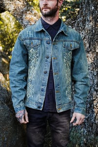 Image 5 of Lazarus Vintage Wash Denim Jacket