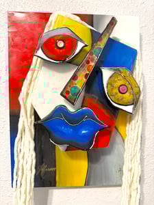 Image of 3D Mask White Hair 