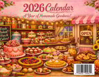 Image 4 of 2026 Retro Women Bakery 12-Month Calendar