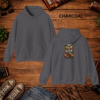 Image 7 of Walk By Faith Hoodie — Inspirational Christian Hooded Sweatshirt
