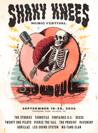 Unofficial Shaky Knees 2026 Poster