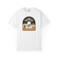 Image 1 of T-Shirt — UFO Cow Abduction Desert Graphic Tee