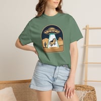 Image 10 of T-Shirt — UFO Cow Abduction Desert Graphic Tee