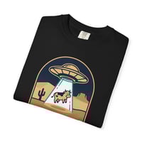 Image 12 of T-Shirt — UFO Cow Abduction Desert Graphic Tee