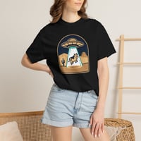 Image 13 of T-Shirt — UFO Cow Abduction Desert Graphic Tee