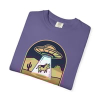 Image 15 of T-Shirt — UFO Cow Abduction Desert Graphic Tee
