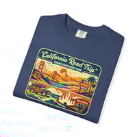 Image 3 of California Road Trip T-Shirt — Vintage Sunset Scenic Travel Tee