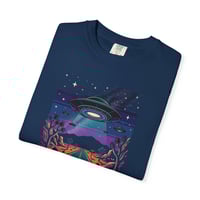 Image 12 of Alien Abduction Road Trip T-Shirt — Retro UFO Night Sky Tee