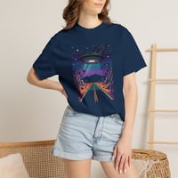 Image 13 of Alien Abduction Road Trip T-Shirt — Retro UFO Night Sky Tee